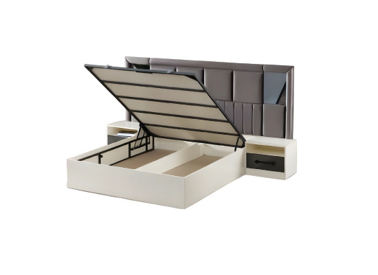 Letto matrimoniale moderno in legno arredamento design