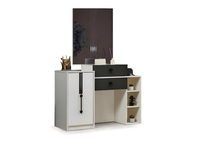 Toilette da camera da letto con specchio mobili di lusso in legno