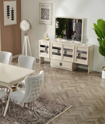Sideboard con specchio lusso design moderno mobili completi