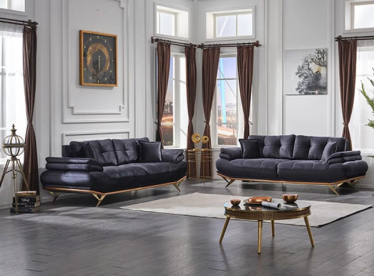 Lussuoso divano 2x tre posti completo 3+3