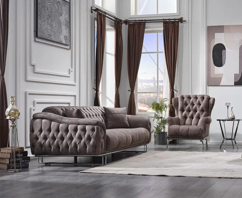 Divano completo lussuoso divano a tre posti poltrona mobili imbottiti soggiorno