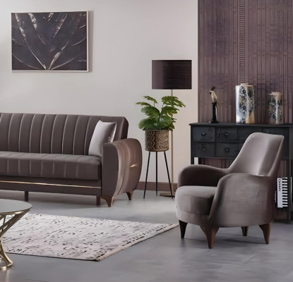 Poltrona di design di lusso per soggiorno moderna