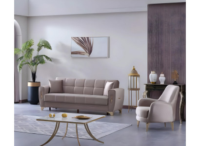 Divano di lusso design set 3+1 posti mobili per soggiorno