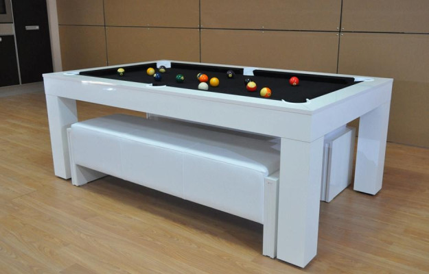 Tavolo da biliardo Tavolo da pranzo 2 in 1 Tavolo multifunzionale Sala da pranzo Tavoli Biliardo