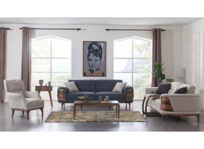 Poltrona di colore beige per soggiorno in stile moderno Nuova