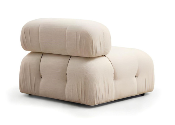 Divano angolare designer bianco e marrone per soggiorno a forma di L