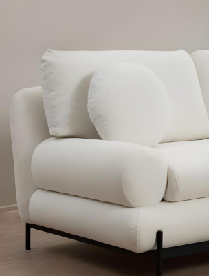 Esclusivo set di divani bianchi moderni 3 posti poltrona 2 posti 3 pezzi