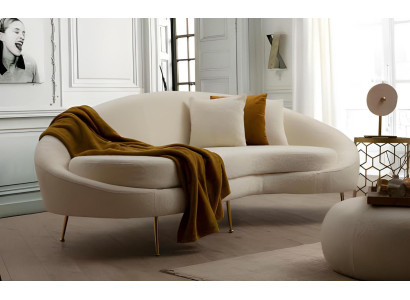 Set soggiorno bianco designer poltrona moderna 2 pezzi