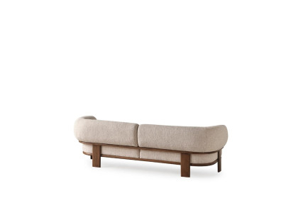 Divano moderno grigio a tre posti arredamento da soggiorno lusso