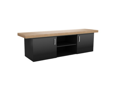 Moderna cassettiera TV mobili da ufficio lusso legno nero marrone ambiente di lavoro