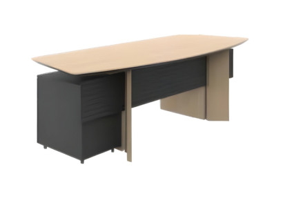 Tavolo da ufficio moderno nero tavolo da scrittura marrone mobili in legno ambiente di lavoro