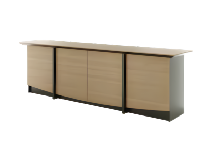 Armadio da ufficio elegante nero e marrone chiaro mobili di lusso armadio per documenti