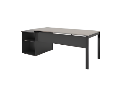 Tavolo da lavoro elegante nero grigio deluxe mobili in legno ambiente di lavoro