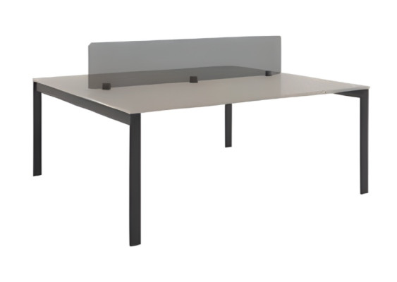 Tavolo da ufficio elegante nero grigio mobili da ufficio di lusso tavolo da ufficio dipendente