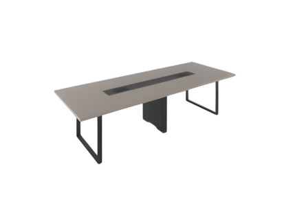 Tavolo da conferenza moderno nero grigio mobili per ufficio scrivanie confortevoli