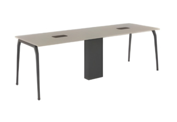 Tavolo da conferenza grigio elegante mobili da ufficio di lusso in legno moderno