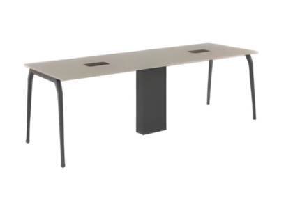 Tavolo da conferenza grigio elegante mobili da ufficio di lusso in legno moderno