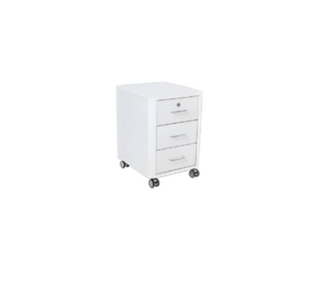 Moderna cassettiera bianca mobili da ufficio di lusso legno ruote moderno