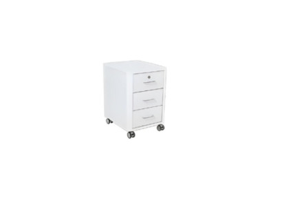 Moderna cassettiera bianca mobili da ufficio di lusso legno ruote moderno