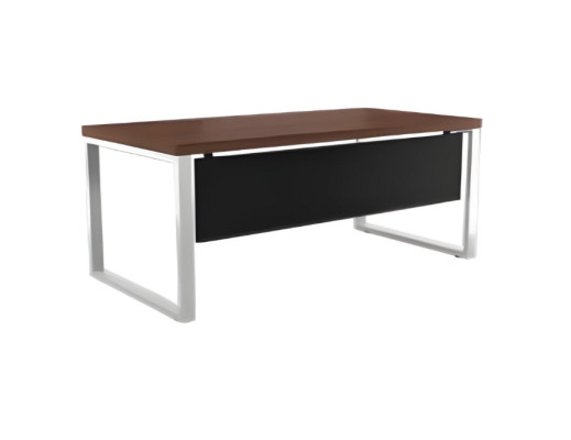Scrivania moderna marrone nera workstation posto di lavoro