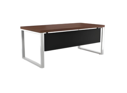 Scrivania moderna marrone nera workstation posto di lavoro