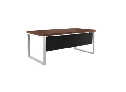 Scrivania esclusiva marrone nera mobili da ufficio di lusso