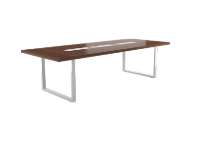 Tavolo da conferenza moderno marrone per sala conferenze tavolo da lavoro rotondo