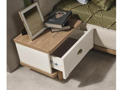 Set completo per camera da letto con comodini, letto e armadio 4 pezzi