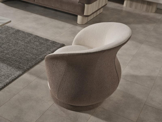 Poltrona divano imbottita lounge club televisore singolo girevole club hotel