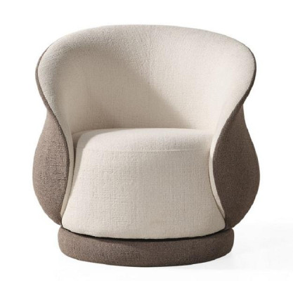 Poltrona divano imbottita lounge club televisore singolo girevole club hotel