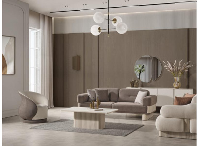 Poltrona divano imbottita lounge club televisore singolo girevole club hotel