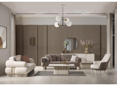 Set di divani completo per il soggiorno combinazione di lusso 3+1 divano