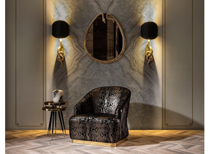 Specchio da parete specchio specchio di lusso colpire specchietto oro 45x75cm