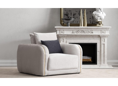 Poltrona di design di lusso per soggiorno, poltrona lounge, mobili, poltrona singola, poltrona da club