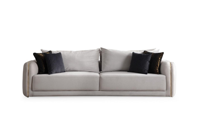 Divano 3 posti imbottito moderno nuovo design elegante per soggiorno