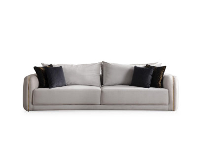 Divano 3 posti imbottito moderno nuovo design elegante per soggiorno