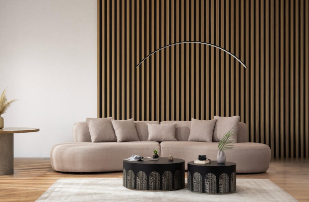 Divano angolare mobili da salotto set divano poltrona 5 pezzi