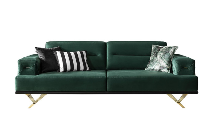 Divano 3 posti design divani imbottiti seduta design tre posti moderno tessuto mobili nuovo