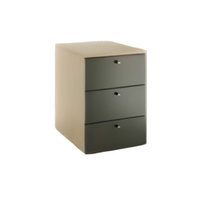 Moderna cassettiera marrone grigia piccoli mobili da ufficio eleganti