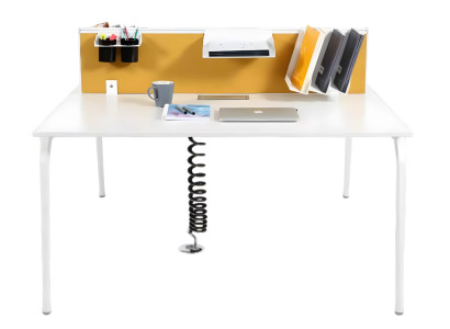 Parete divisoria elegante divisore da tavolo separatore da scrivania parete tessile gialla