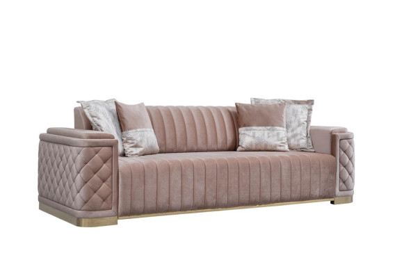 Set di divani 3+3+1 posti Design Divano Nuovo Poltrone Divano Moderno Lusso