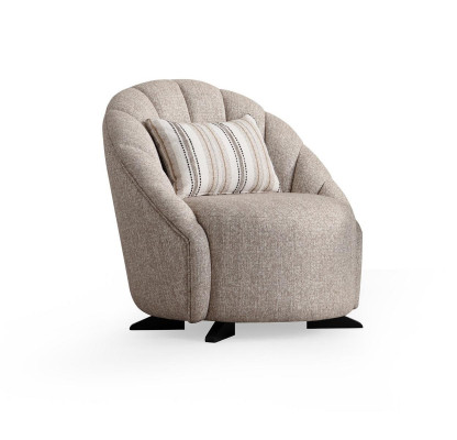 Poltrona Design Moderno Tessuto Relax Stile Lusso Nuovo