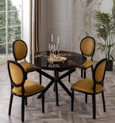 Tavolo da pranzo rotondo design in legno