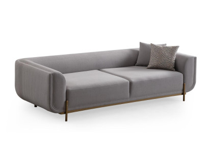 Divano 3+3+1 posti Nuovo Design Sofas Poltrone Tessuto Relax Moderno