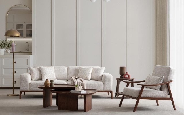 Divano 3+3+1 posti soggiorno poltrona divano set divani in pelle