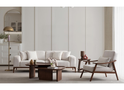 Divano 3+3+1 posti soggiorno poltrona divano set divani in pelle