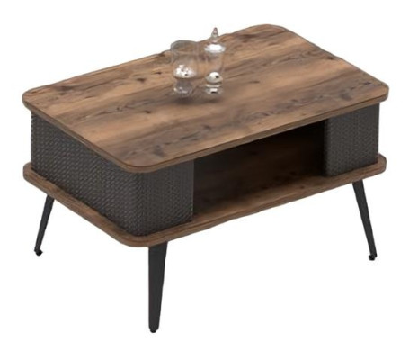 Set da ufficio tavolino tavolo mobile in legno ufficio marrone nero