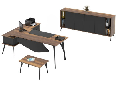 Tavolino da caffè per ufficio marrone tavolo in legno