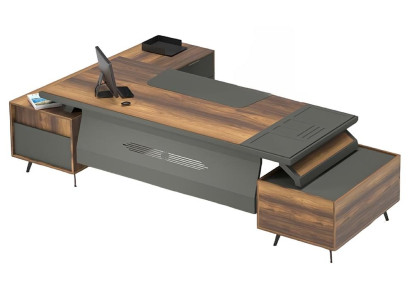 Scrivania tavolo sideboard ufficio arredamento set 3 pezzi mobili