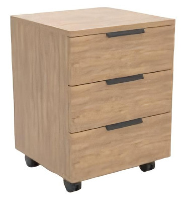 Comò con 3 cassetti armadio mobile beige ufficio soggiorno